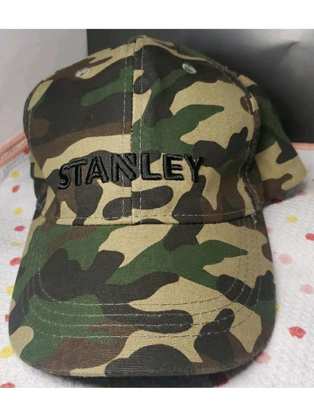 STANLEY Tools Green CAMO Camouflage Baseball TRUCKER Hat Cap Snap Back